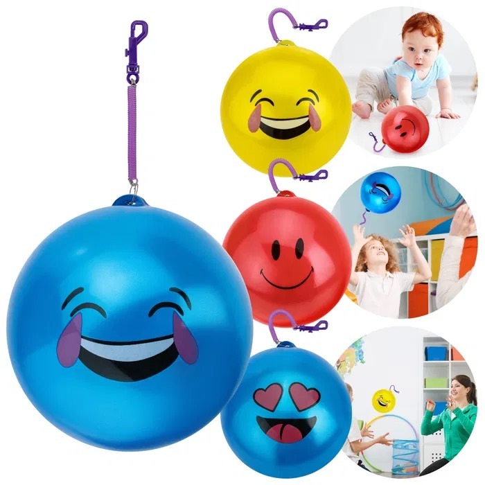 Kit 20 Bolas de Vinil Poing Poing com Cordao Mola 23cm Bolas Infantil.
