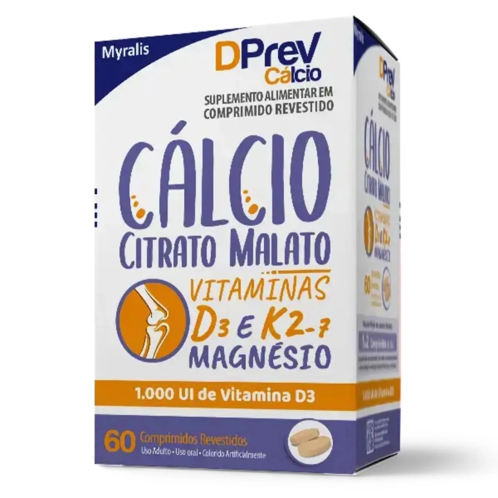 DPrev Calcio 60 Comprimidos Revestidos Suplemento Alimentar em Oferta na Shopee