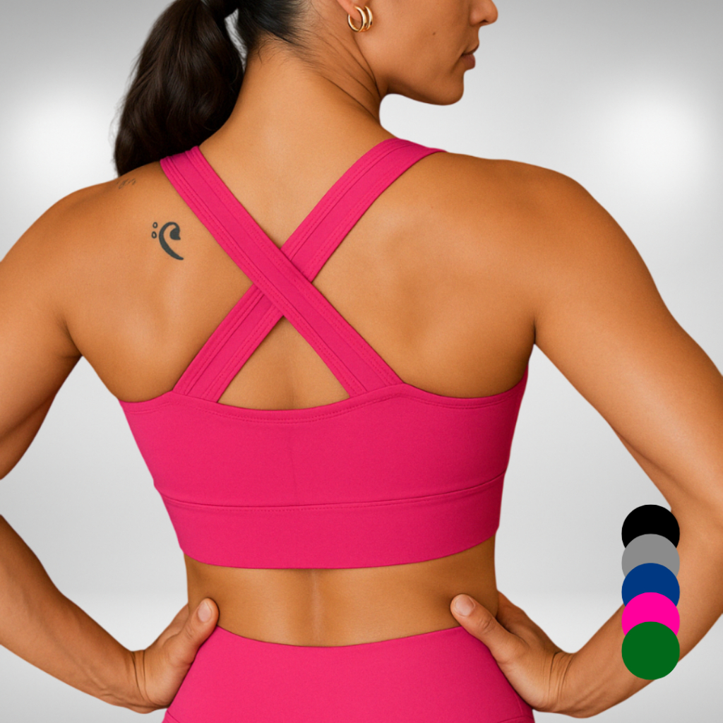 Top Fitness 3 em 1 Feminino Academia com Bojo Zero Transparência Alças Largas Conforto em Oferta na Shopee