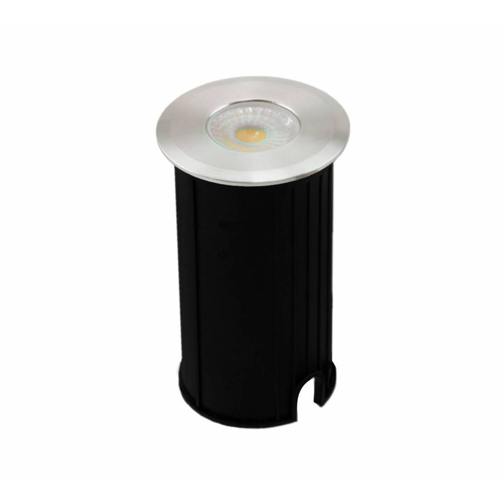luminária balizador Spot Led solo chão G-light de solo Embutir jardim 3W 3000K luz quente bivolt piso