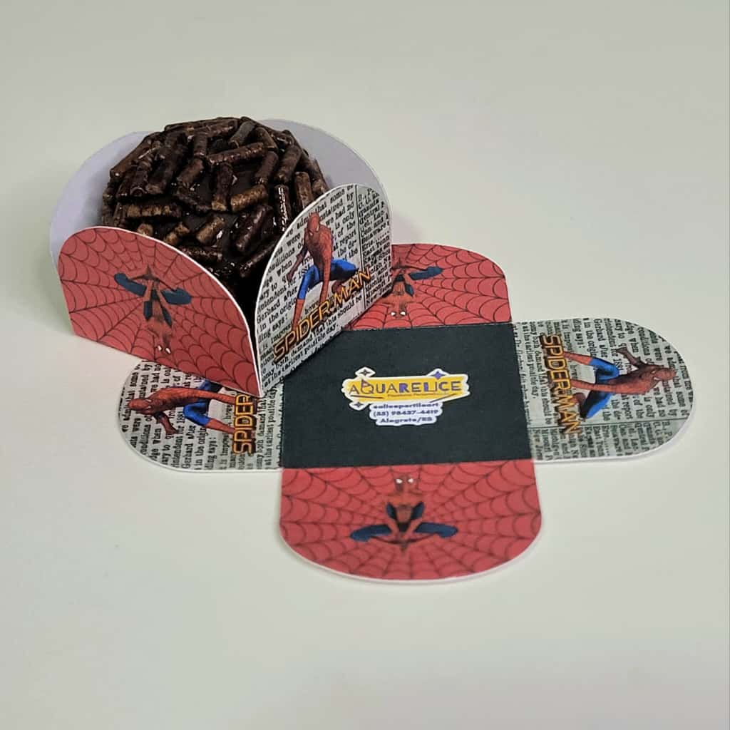 Forminha de Doces Homem Aranha Personalizados /Lembrancinha de Festa /Aniversário