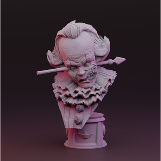 Miniatura Busto Pennywise -- Impressão 3D em Resina em Oferta na Shopee
