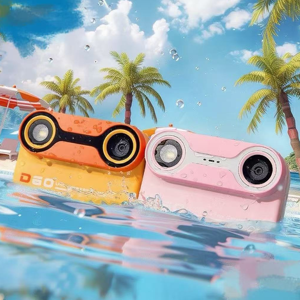 Câmera de ação à prova d'água para presente de aniversário de bebê