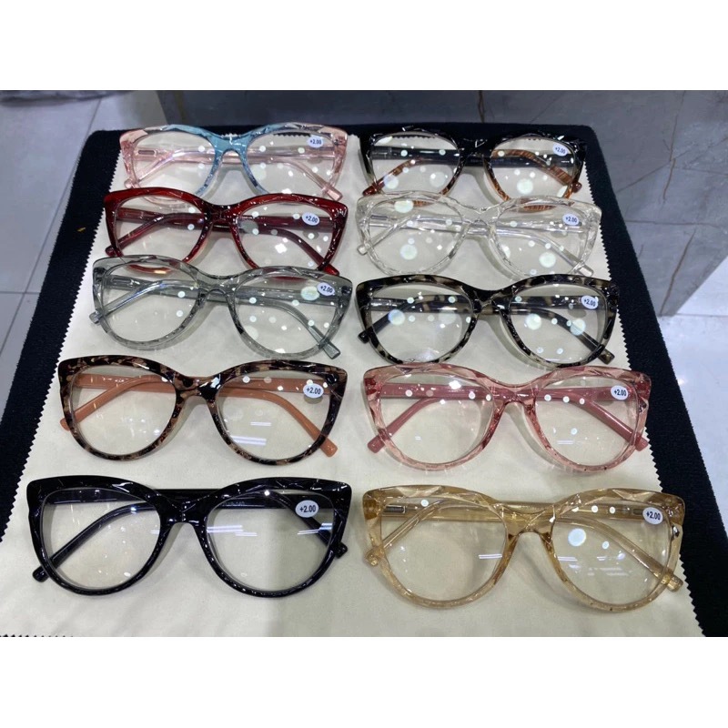 oculos de grau pra perto leitura AM195 gatinho 3D feminino oval