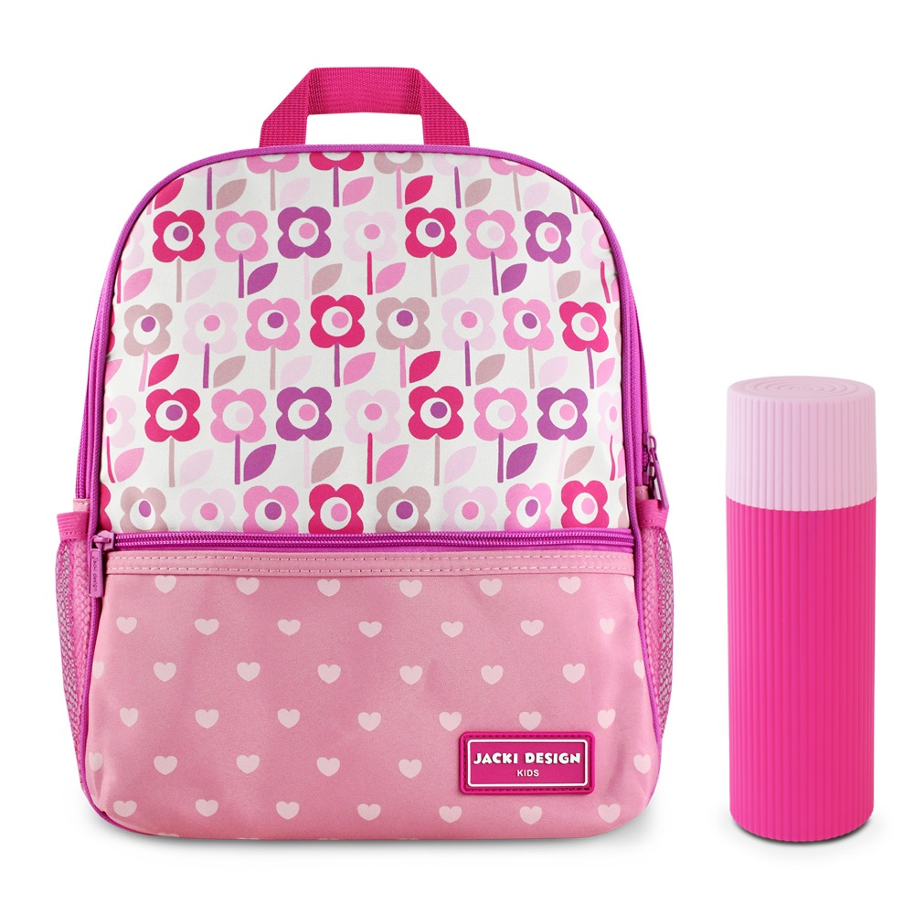 Kit Mochila Infantil + Porta Acessórios Jacki Design em Oferta na Shopee