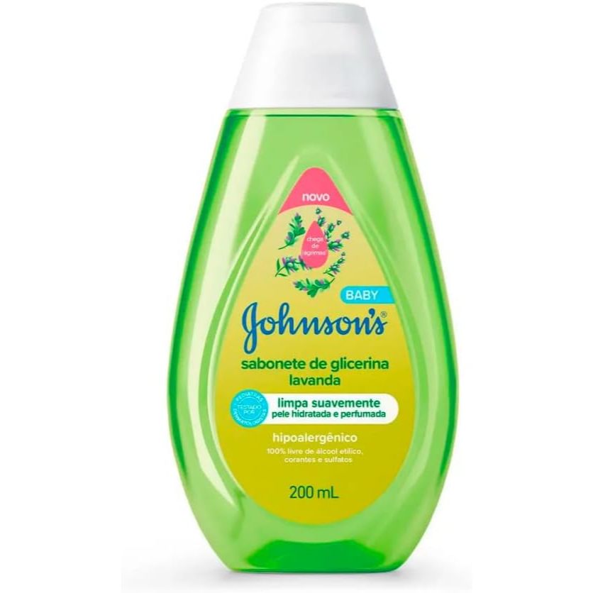 Sabonete Líquido Infantil Johnson'S Baby Lavanda Com 200ml