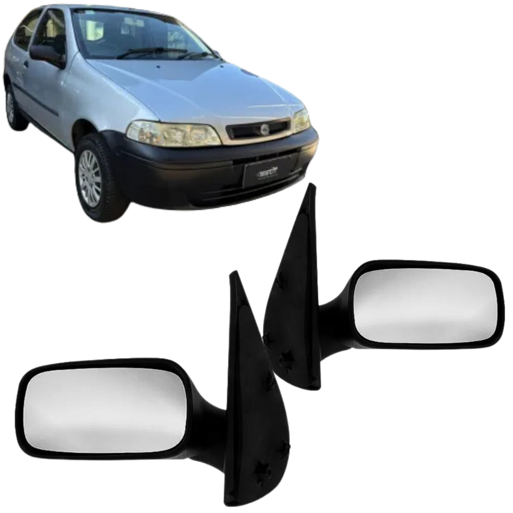 Retrovisor Palio e Strada 2 Portas 1996 1997 1998 1999 2000 Sem Controle