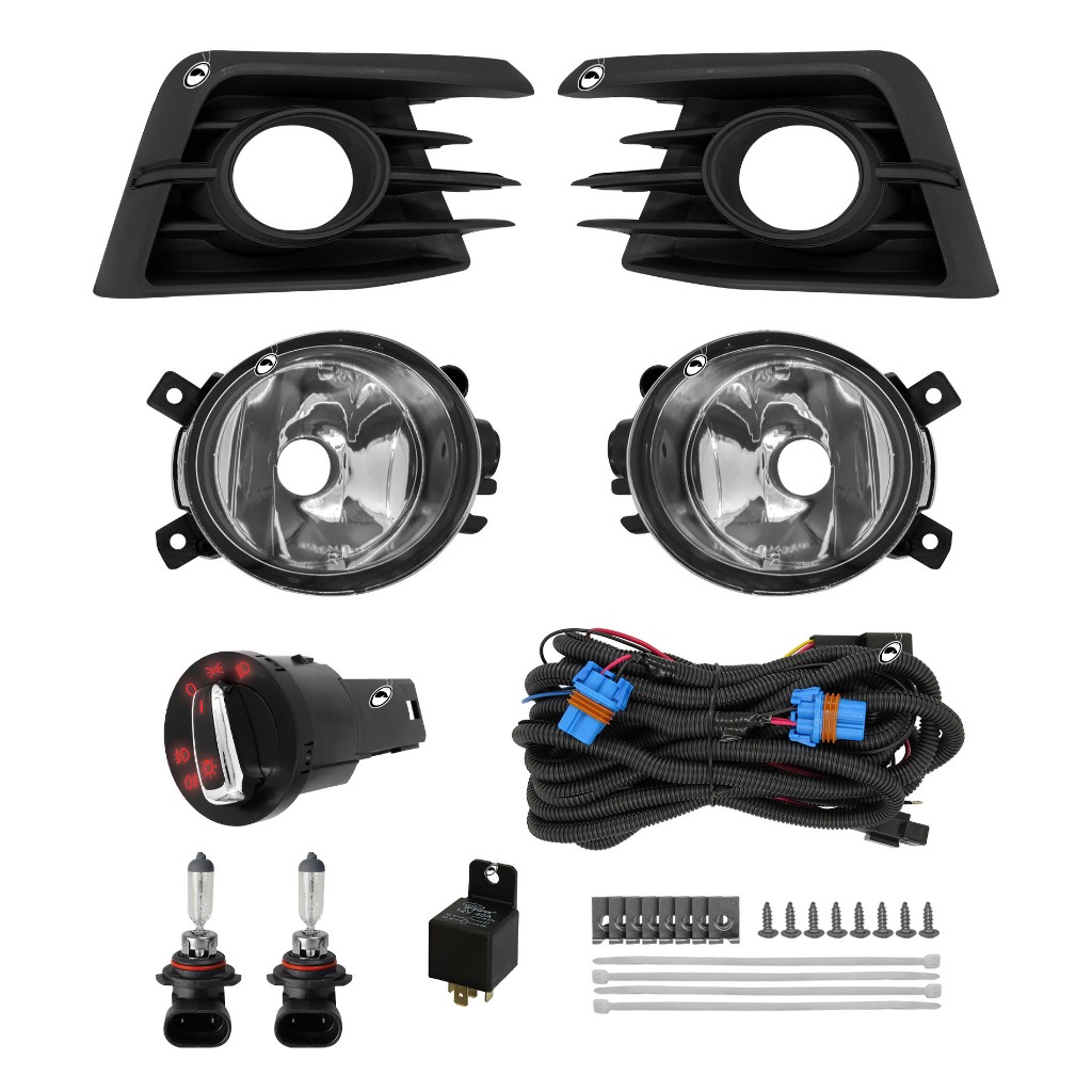 Kit Farol de Milha Neblina Vw Gol Voyage G7 2017 2018