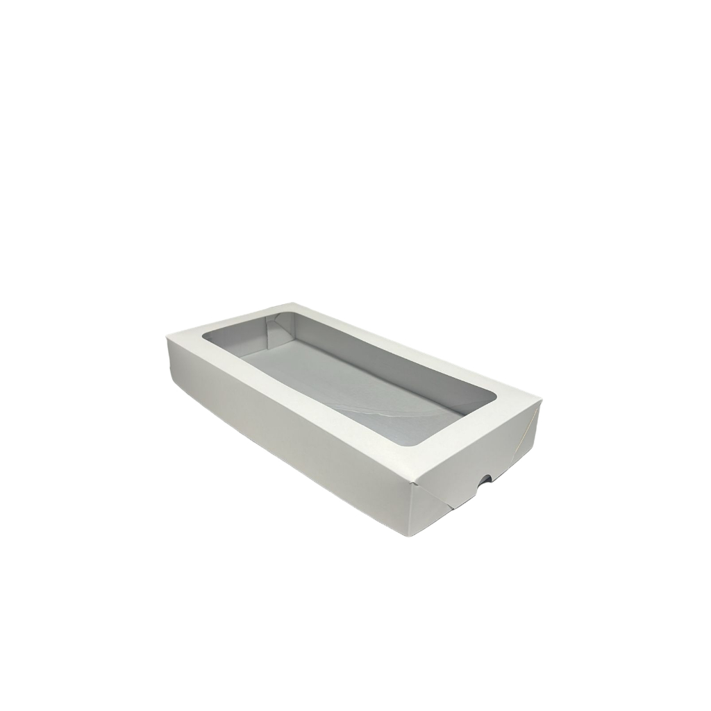 CAIXA TRANSPORTE 50 DOCES COM VISOR 35X17,5X5 CM (10 UNIDADES) em Oferta na Shopee