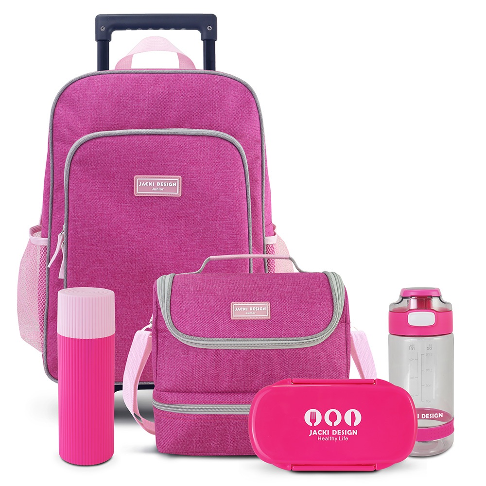 Conjunto Escolar Infantil com 5 Peças Jacki Design em Oferta na Shopee