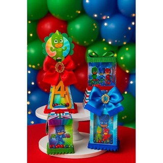 Kit Festa PJ Marks/Personalizados/Aniversário/Lembrancinhas/Só um bolinho/Mesversario