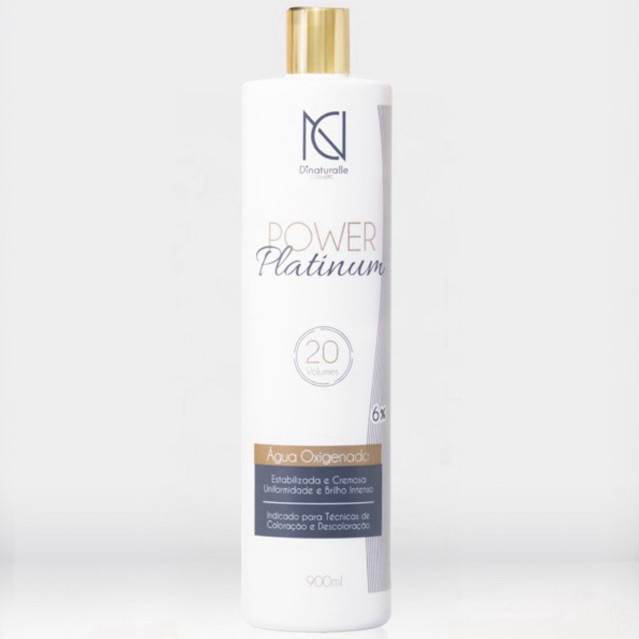 Água Oxigenada Power Platinum 20 Vol – Descoloração Profissional e Segura com Resultado Uniforme!