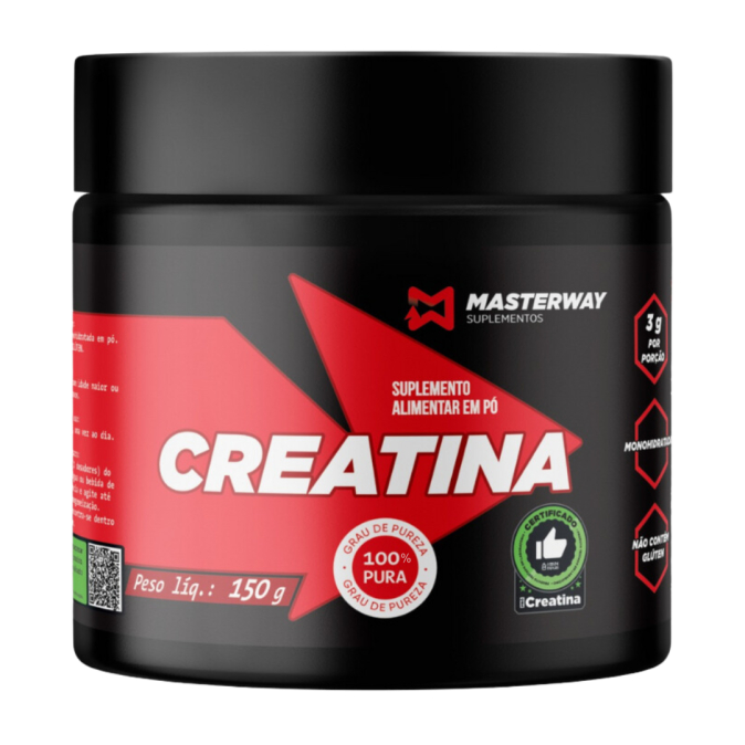 Creatina Monohidratada 150g Masterway Suplementos — R$ 41,00 em Shopee, 37% OFF