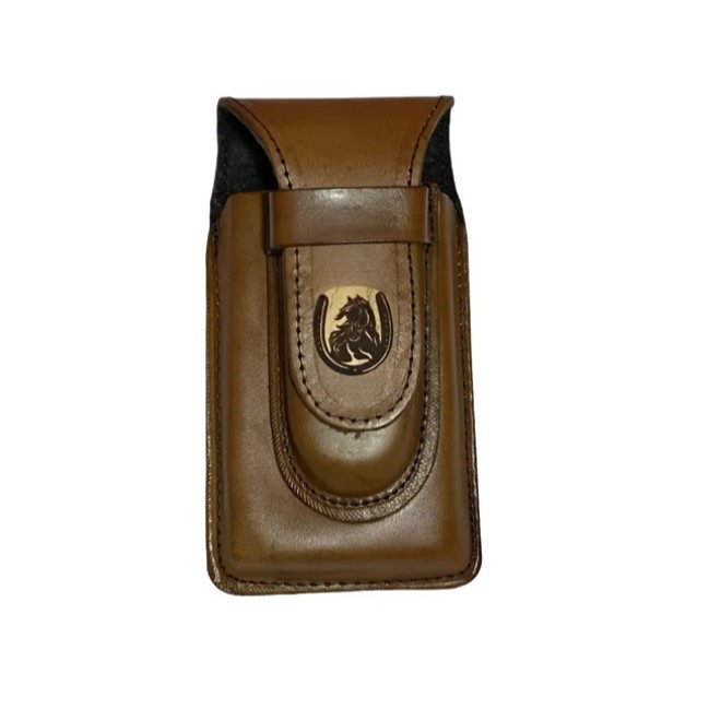 Capa para Celular e Canivete Conjugada em Couro Legitimo de Luxo Cowboy F02