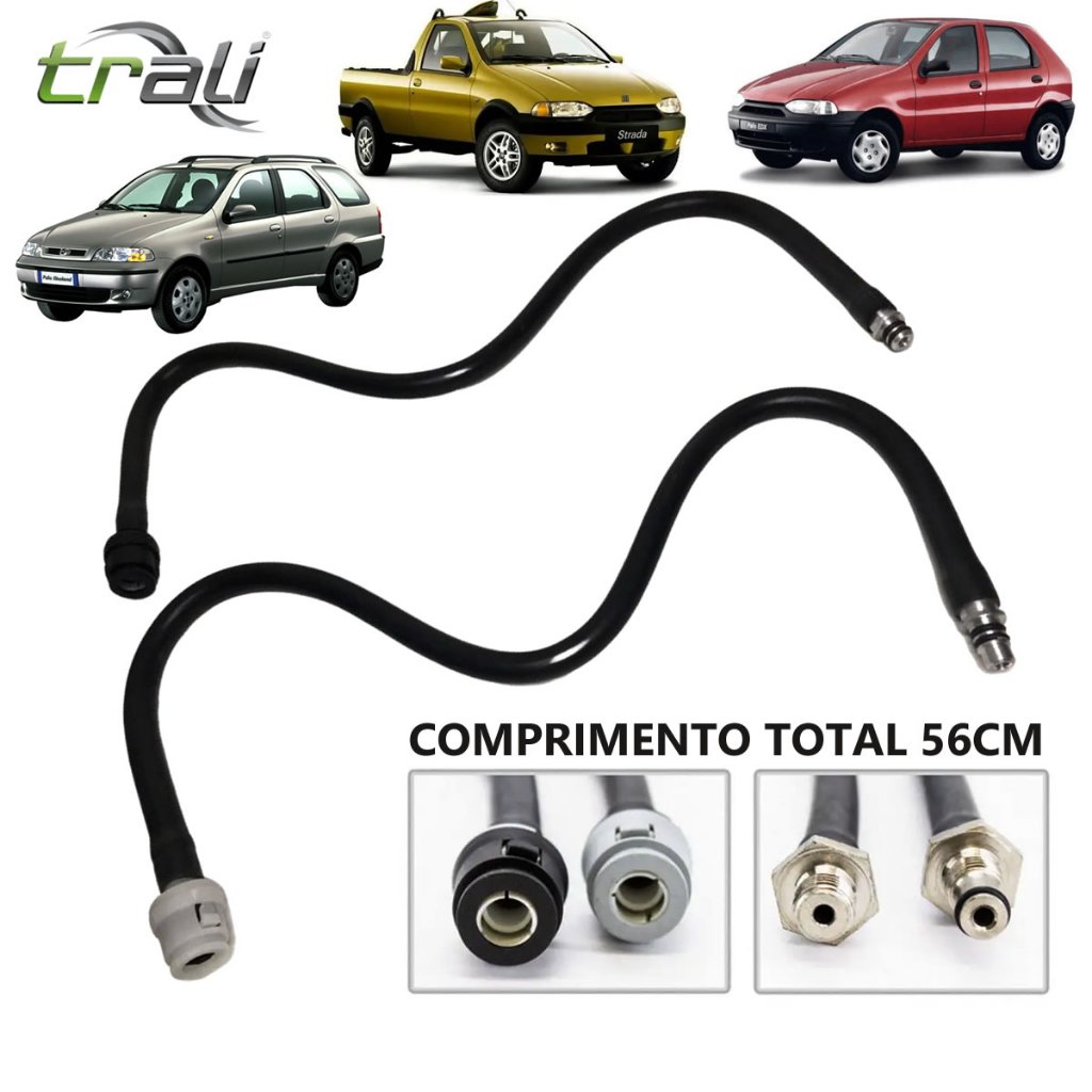 Kit Par Mangueira Flauta ao Bico Combustível Fiat Pálio Siena Weekend Strada 1.6 16v Sevel Novo NFe em Oferta na Shopee