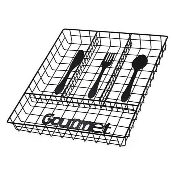 Porta Talheres Gaveta Aramado – Organizador de Colher, Garfo e Faca para Cozinha em Oferta na Shopee