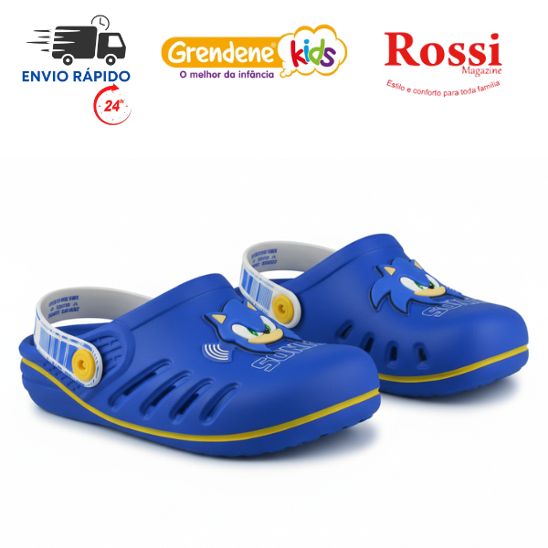 Sandália Sonic Babuche Grendene Kids Speed Infantil ORIGINAL 22594