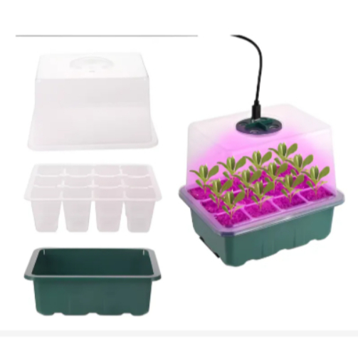 Estufa Germinação Propagator 6 Células Com Luz Led 10w Grow ou Sem led em Oferta na Shopee