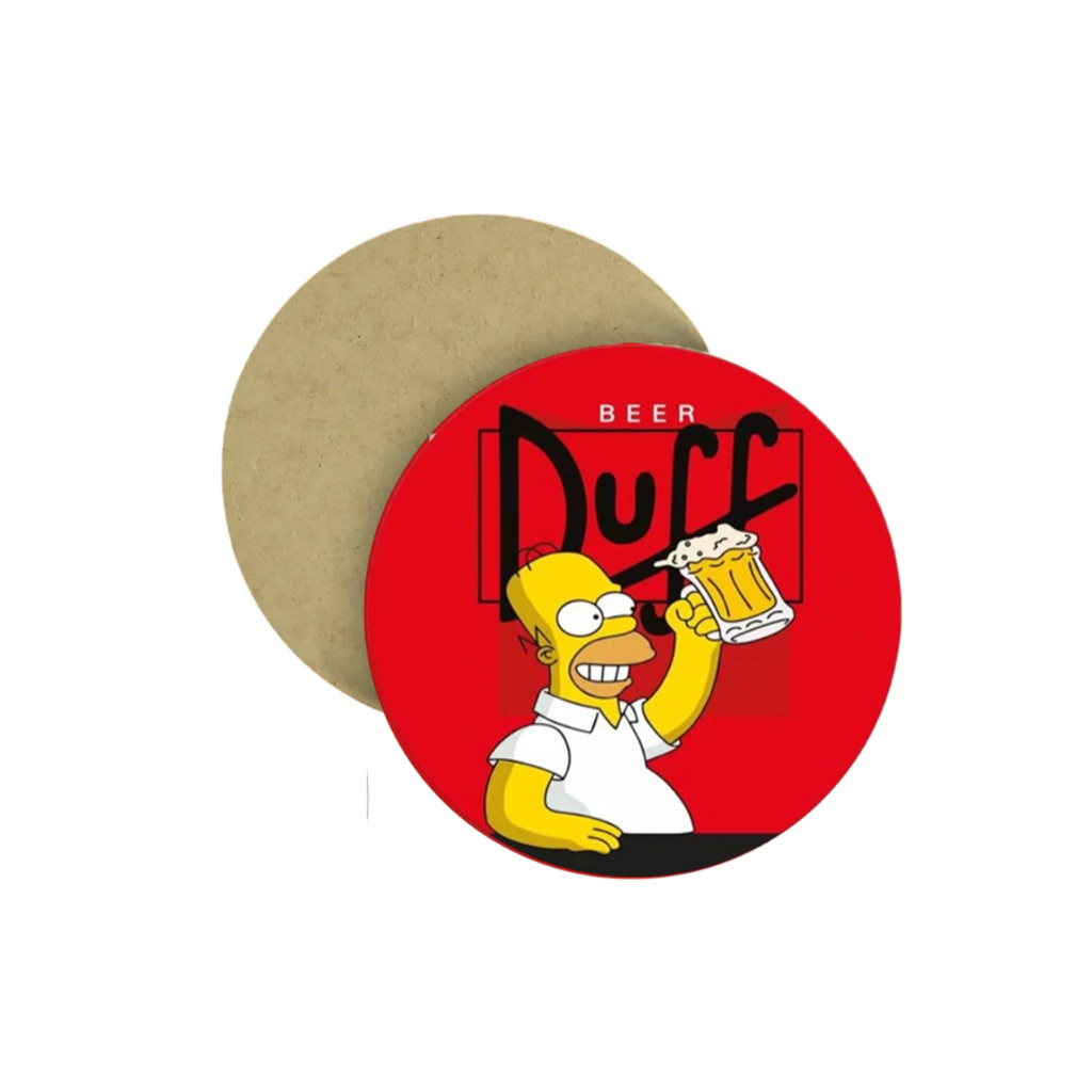 porta copo bebida hommer duff cozinha aniversário mesa jogo americano 2 unidades descanso de copo