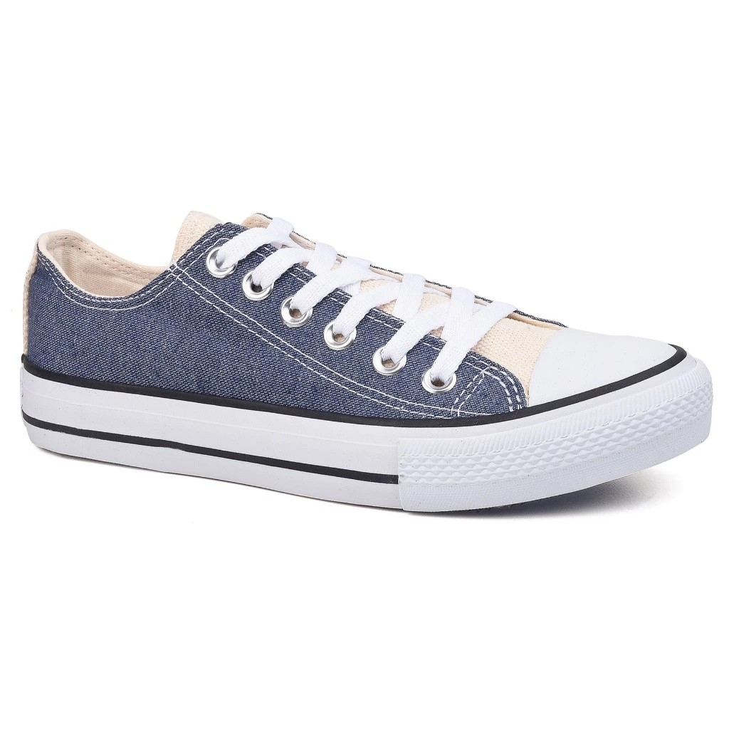 Tênis Star Cano Baixo Curto All Unissex Promoção Jeans Areia em Oferta na Shopee