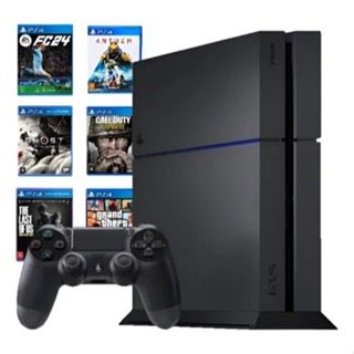 Console PS4 Fat 500 gigas 1 Controle 1 Jogo midia fisica + 1 Quadro de Brinde em Oferta na Shopee