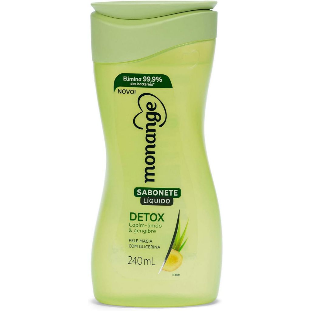 Sabonete Líquido Monange Detox Com 240ml