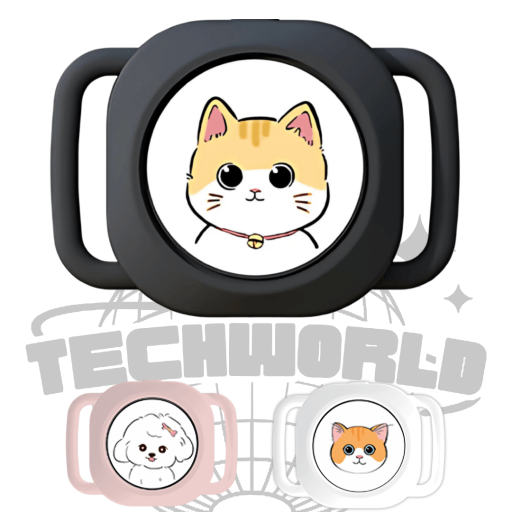 Rastreador Pet Inteligente com Coleira – Compatível com Apple Find My (iPhone, iPad, Mac) | MM-ATP