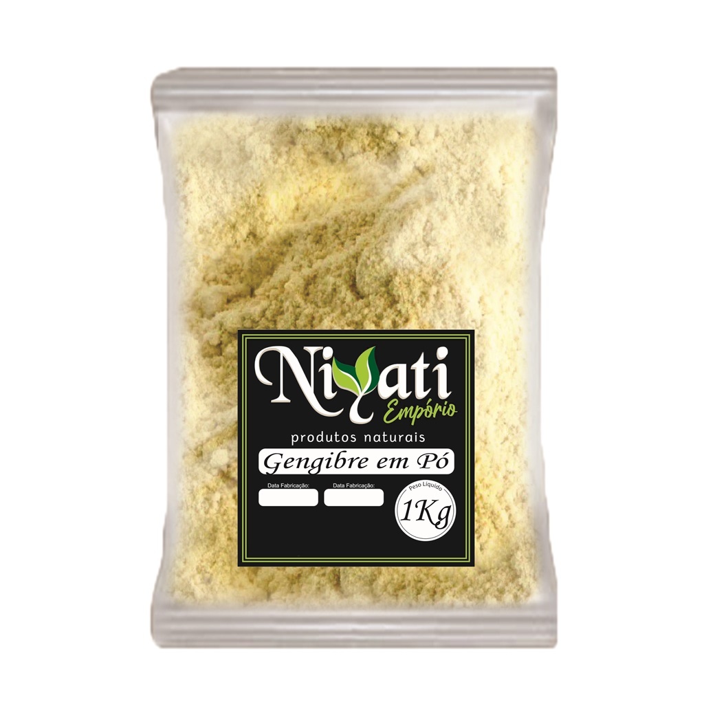 Gengibre em Pó 1kg Natural Pura Niyati