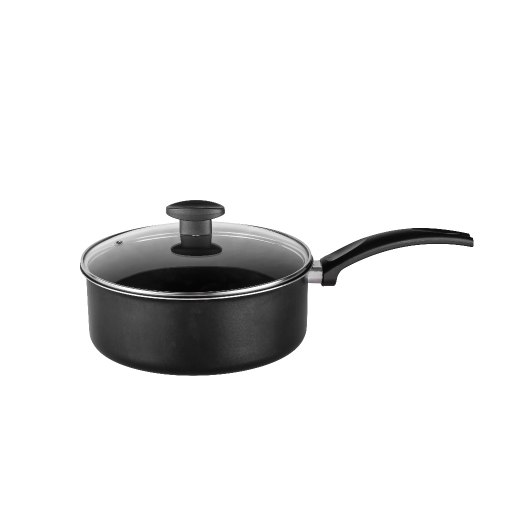 Panela Antiaderente Teflon Avulsa Com Cabo + Tampa De Vidro em Oferta na Shopee