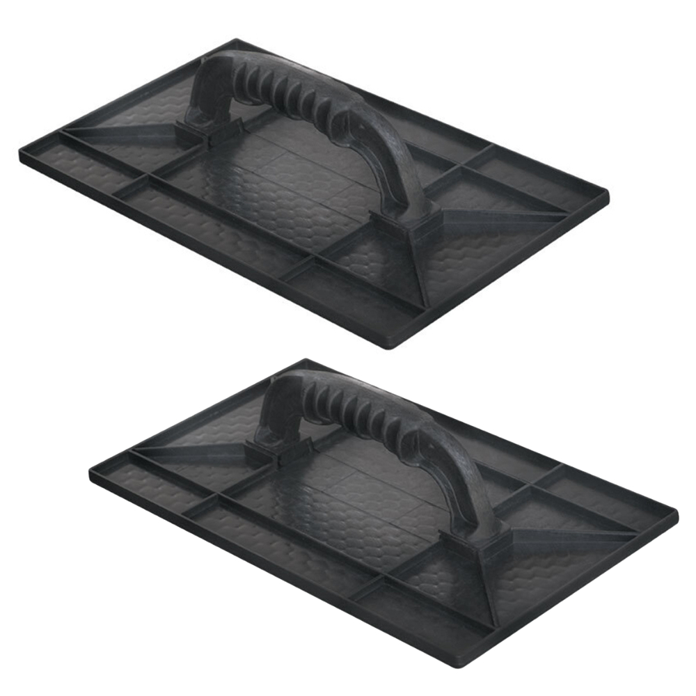 Kit 2 Desempenadeira Estriada 18x30cm Plástico PVC Resistente Reboco Massa Argamassa Textura Gesso em Oferta na Shopee