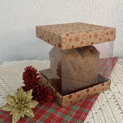 Caixa para panetone 500g Natal 2025 - 178 JM Distak
