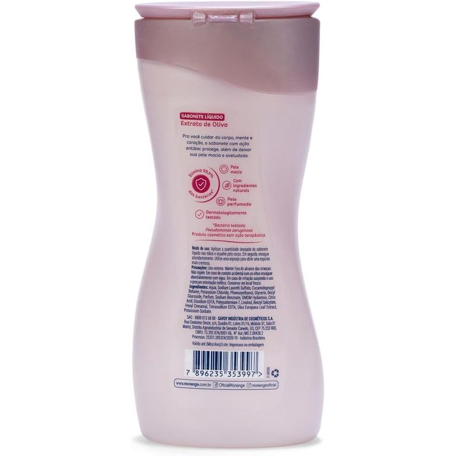 Sabonete Líquido Monange Extrato De Oliva Com 240ml · foto 2