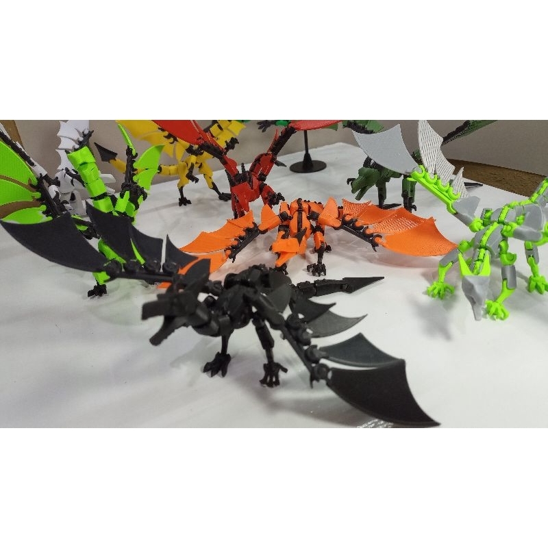 Dragão Articulado Dummy  3D Mecha Premium como Treinar seu Dragão + Suporte