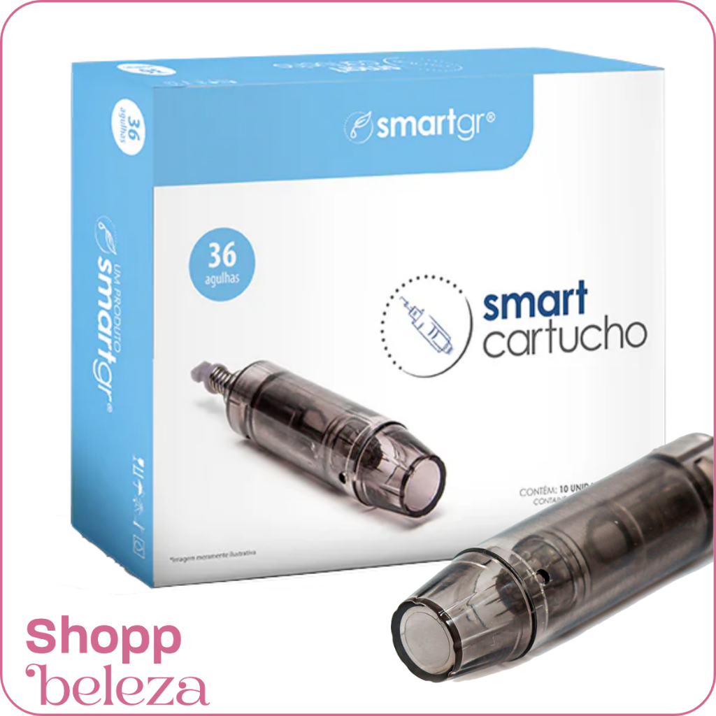 Cartucho Para Smart Derma Pen Preto - 36 Agulhas - Kit com 10 unidades - Smart GR Com Anvisa