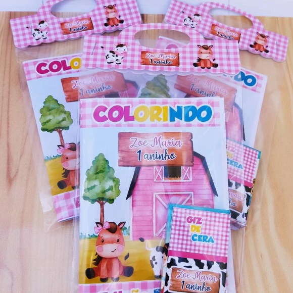 revistinha de colorir - livrinho de colorir - ( fazemos qualquer tema) lembrancinha de aniversário/ kit personalizado