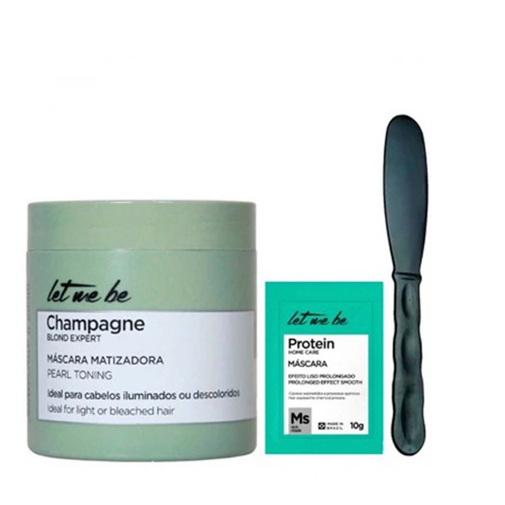 Mascara Matizadora Champagne blond Efeito Pérolado Let Me Be 500g