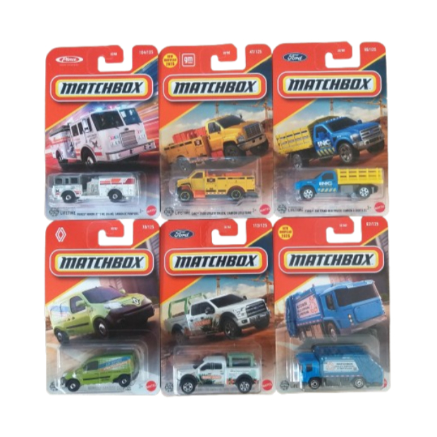 Truck Car Matchbox Mattel Carrinhos Colecionáveis, Renault, Ford, Trash Truck e outros
