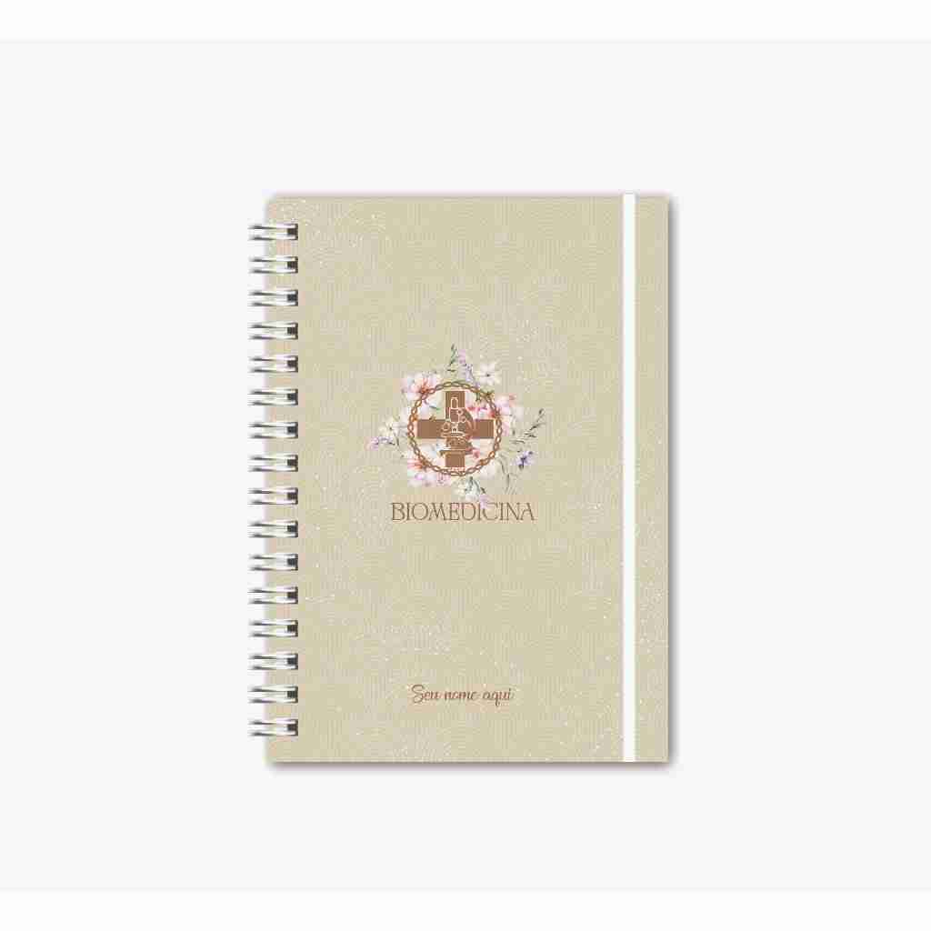 Caderno Profissões: Psicologia- Capa Dura - Personalizado - Feminino - Biomedicina