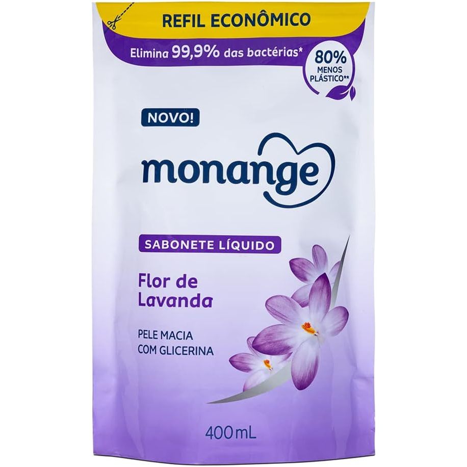 Sabonete Líquido Monange Lavanda Refil 400ml