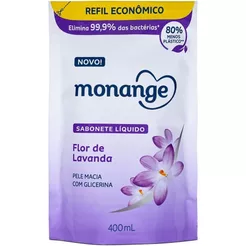 Sabonete Líquido Monange Lavanda Refil 400ml