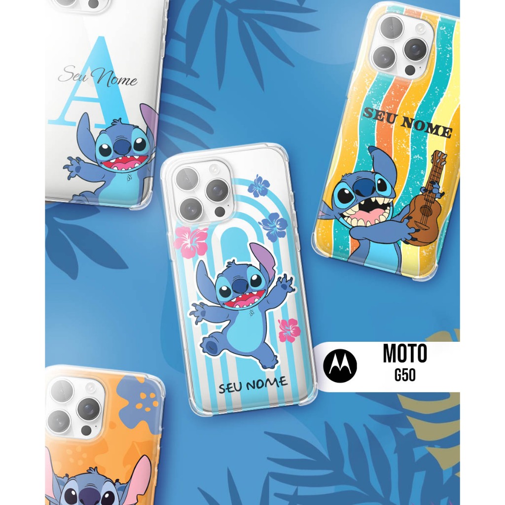 Capa Capinha Case Silicone - Moto G50 - Coleção Ohana and Family