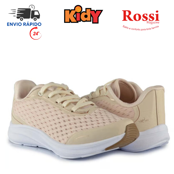 Tênis Esportivo Infantil Menina Dia A Dia Escolar Kidy K360 Energy 2 4531001