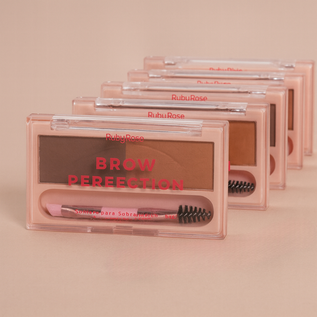 Paleta Duo de Sombras Para Sobrancelhas Brow Perfection RUBY ROSE - Linha Rosa em Oferta na Shopee
