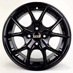 Kit 4 Rodas Aro 14 4x100 Bbs Ci-r GM Celta Corsa Onix Montana Black Piano Bicos de Brinde M28
