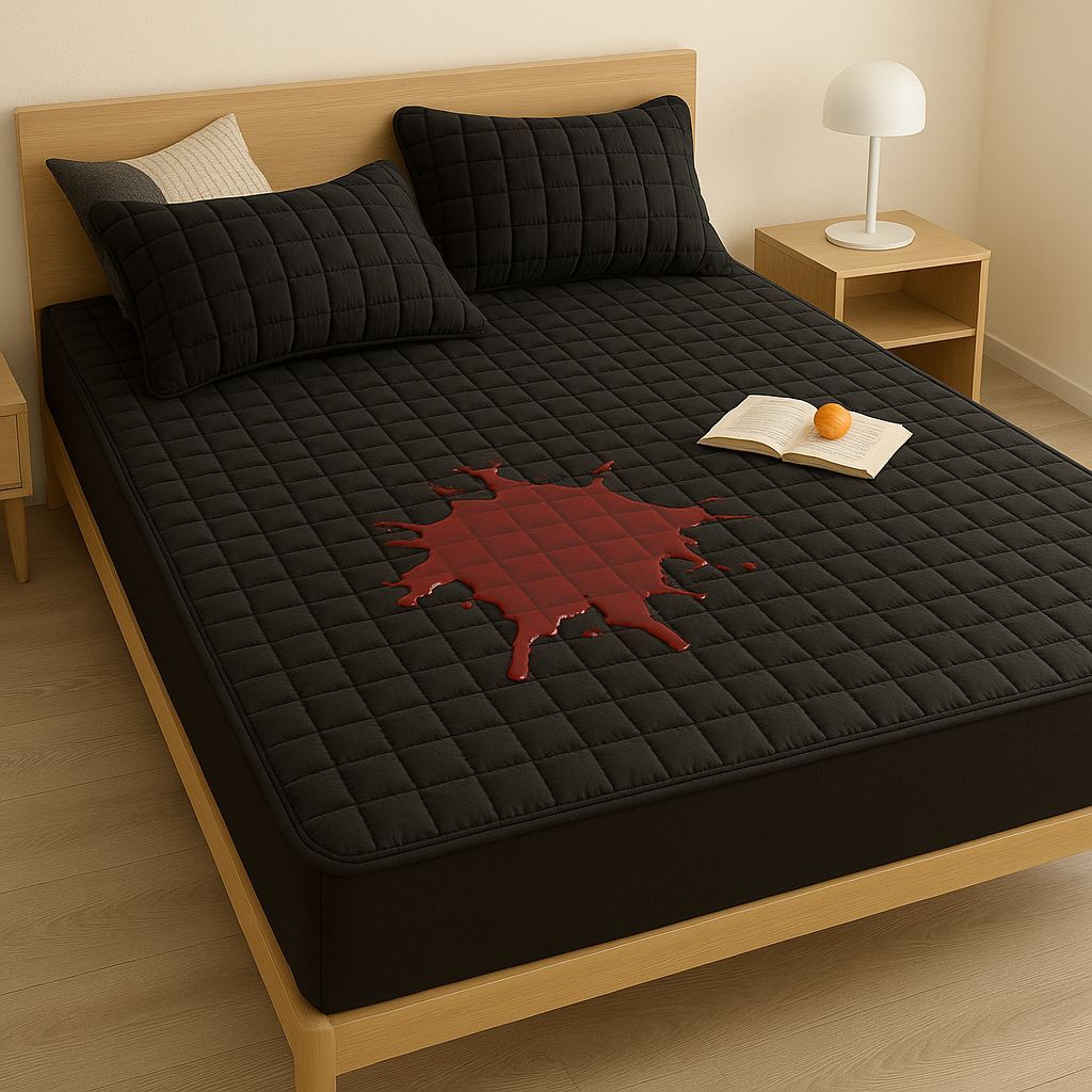 Protetor de Colchão Colcha Jogo Cama Casal Queen King Solteiro Lençol Capa Impermeavel com Elástico em Toda Volta
