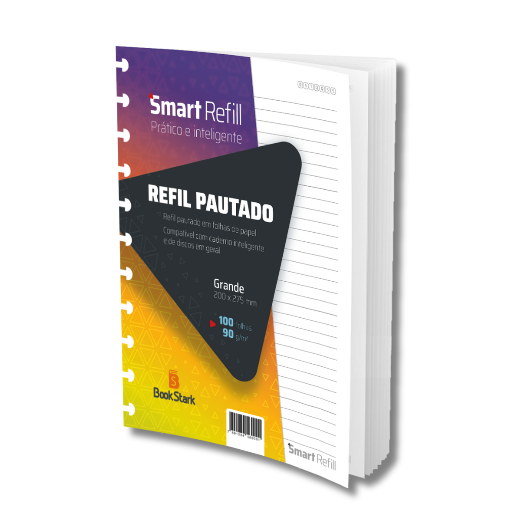 Refil Pautado Para Caderno Inteligente 11 Discos 100 Folhas Grandes em Oferta na Shopee