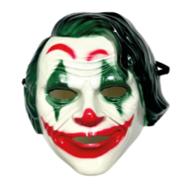 Máscara de Palhaço Coringa Infantil para Halloween e Festas à Fantasia