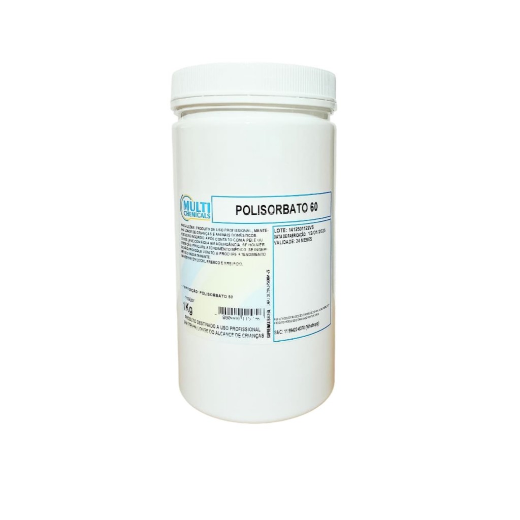Polisorbato 60 - 1KG - Solubilizante - Emulsificante