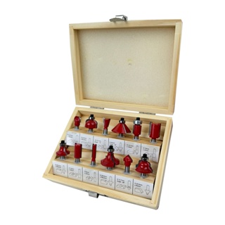 Kit Fresas 15 Peças Para Tupia 6mm Com Maleta em Oferta na Shopee