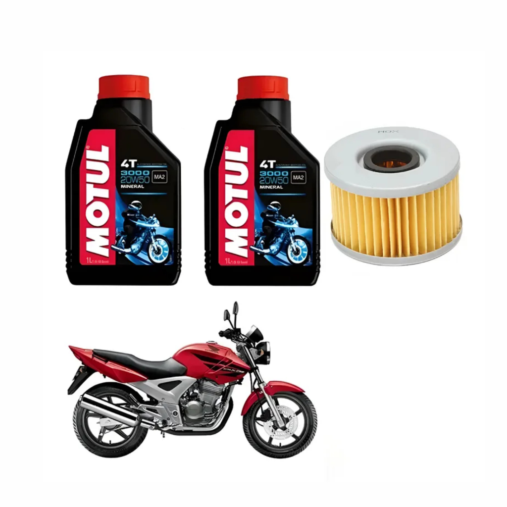 Kit Óleo + Filtro Twister 250 Tornado Motul 3000 2002/2008